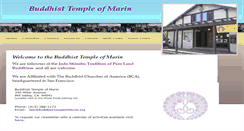 Desktop Screenshot of buddhisttempleofmarin.org